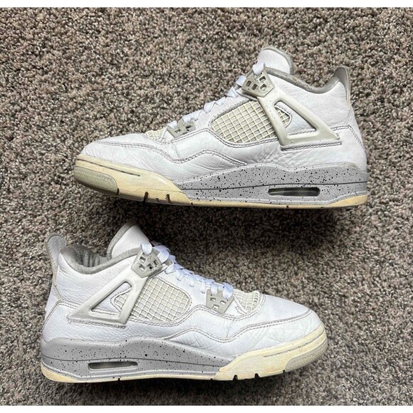 Nike Air Jordan 4 Retro White Oreo Size 6 Youth (Size 7.5 Women's) - Picture 2 of 7